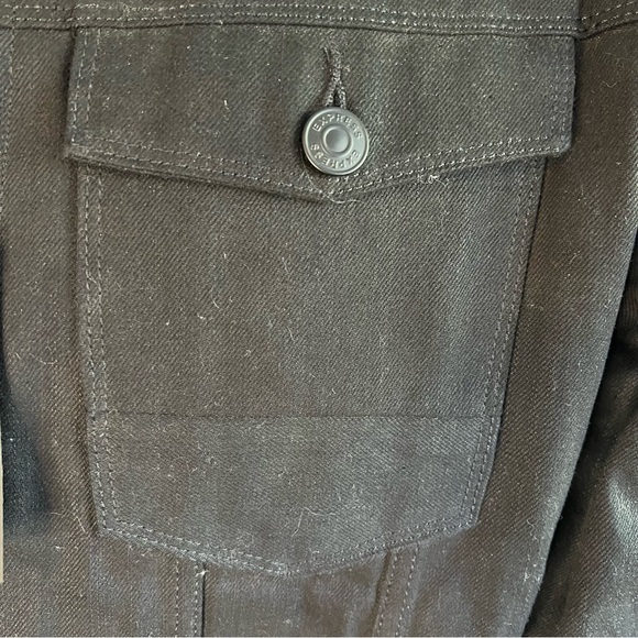 Express mens black denim fur lined jacket. - Picture 11 of 12